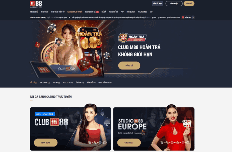 casino trực tuyến M88
