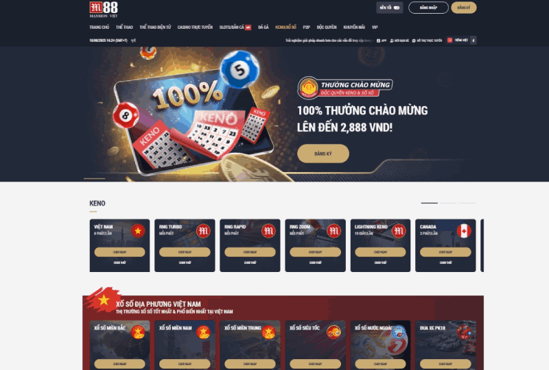 xổ số M88