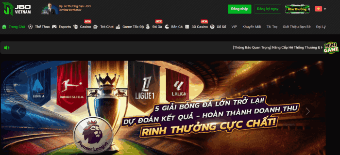 nhà cái mới JBO